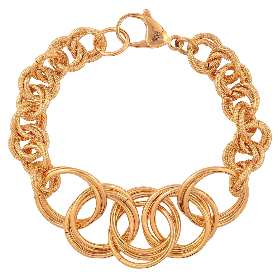 Браслет Xuping цвет Позолота 18K "Цепочка Фантазийная" размер 21см х 11-19мм фото №1 Браслет Xuping цвет Позолота 18K "Цепочка Фантазийная" размер 21см х 11-19мм фото №1