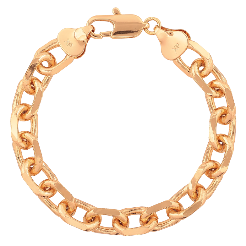 Браслет Xuping колір Позолота 18K "Ланцюжок Якірний" розмір 21см х 10мм фото №1