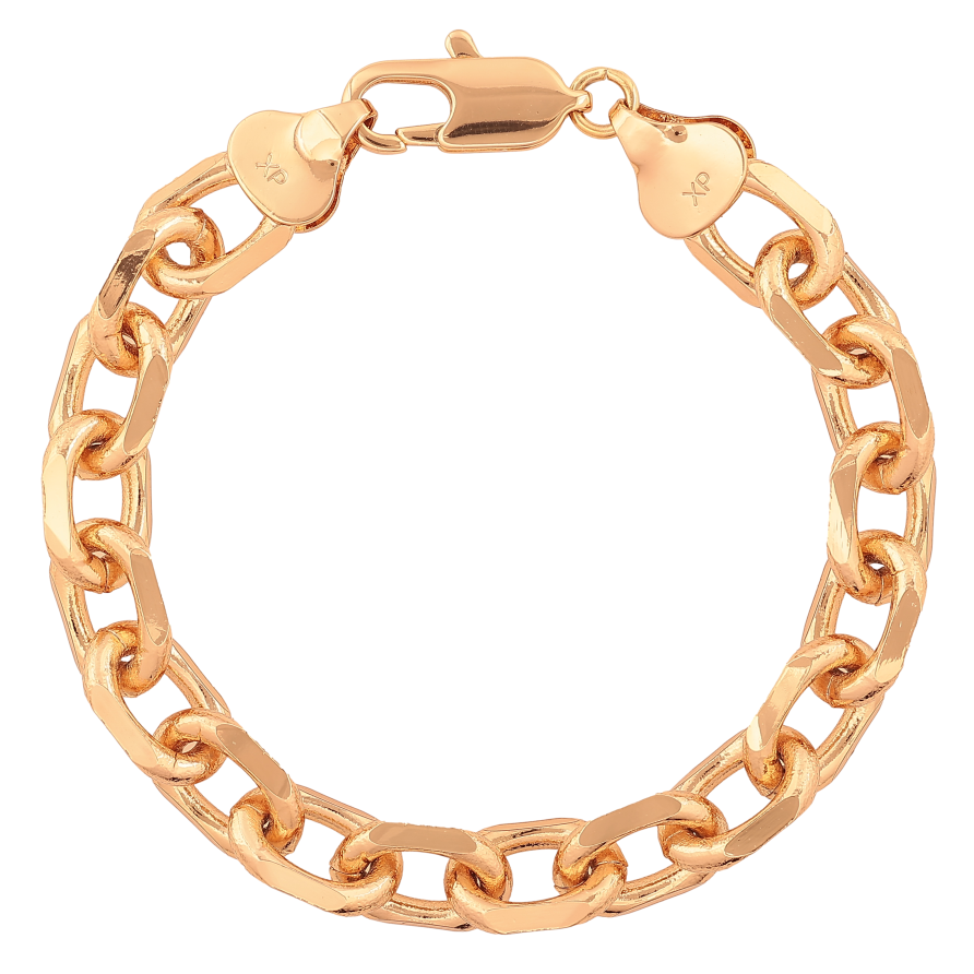 Браслет Xuping цвет Позолота 18K "Цепочка Якорная" размер 21см х 10мм фото №1