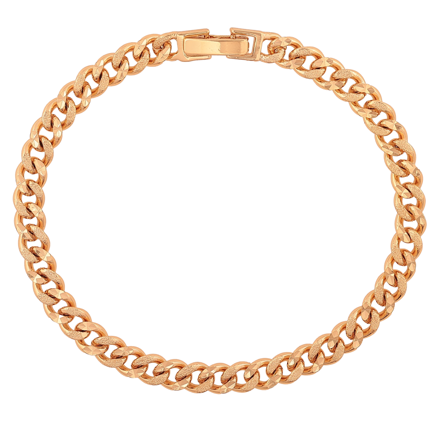 Браслет Xuping колір Позолота 18K "Ланцюжок Панцирний з крокреню" розмір 18см х 5мм фото №1 Браслет Xuping колір Позолота 18K "Ланцюжок Панцирний з крокреню" розмір 18см х 5мм фото №1