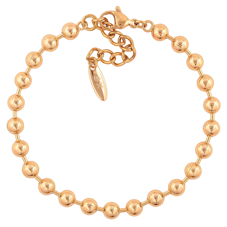 Браслет Xuping цвет Позолота 18K "Цепочка Перлина" размер с доп. цепочкой 18-21см х 1-5мм фото №2