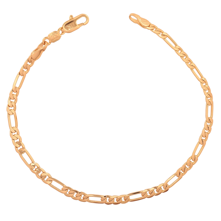 Браслет Xuping цвет Позолота 18K "Цепочка Фигаро" длина 19см х 3мм фото №10 Браслет Xuping цвет Позолота 18K "Цепочка Фигаро" длина 19см х 3мм фото №10