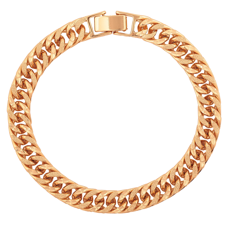 Браслет Xuping цвет Позолота 18K "Цепочка Кобра" размер 19см х 8мм фото №1