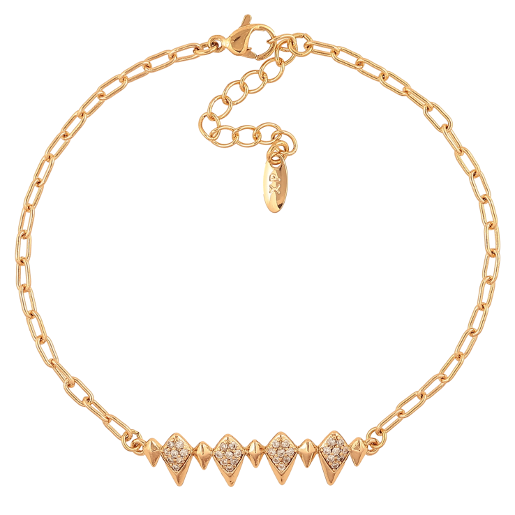 Браслет Xuping цвет Позолота 18K "Цепочка декоративной вставкой" размер с доп. цепочкой 19-22см х 3-8мм фото №16 Браслет Xuping цвет Позолота 18K "Цепочка декоративной вставкой" размер с доп. цепочкой 19-22см х 3-8мм фото №16