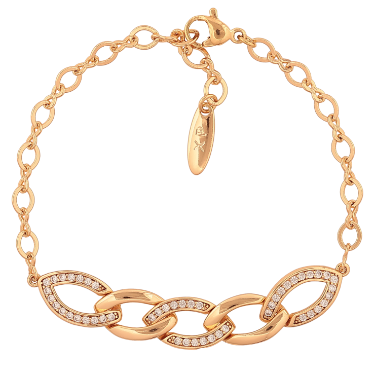 Браслет Xuping цвет Позолота 18K "Цепочка с декоративной вставкой" размер 19см х 3-9мм фото №23 Браслет Xuping цвет Позолота 18K "Цепочка с декоративной вставкой" размер 19см х 3-9мм фото №23