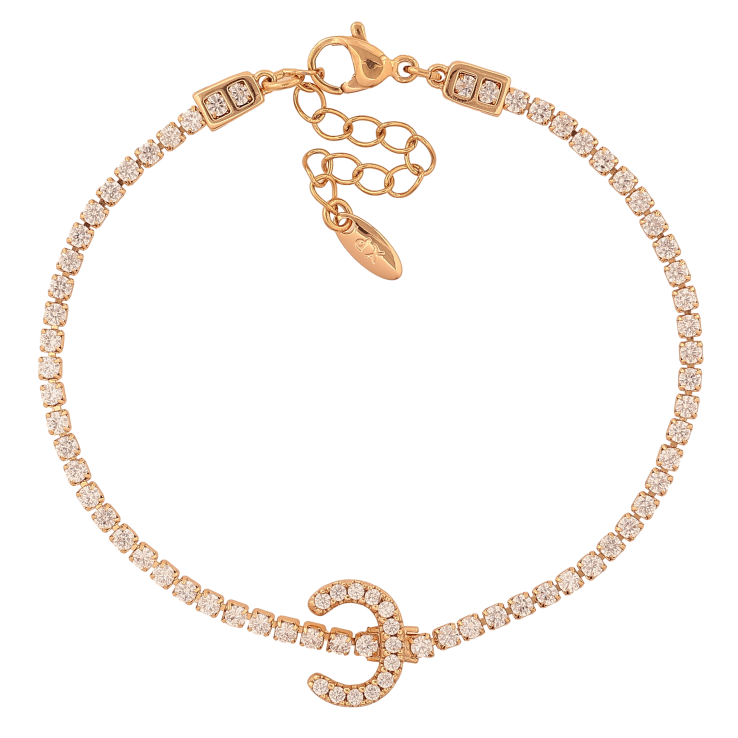 Браслет Xuping цвет Позолота 18K "Дорожка кристаллов с вставкой" размер с доп. цепочкой 17.5-21см х 2-12мм фото №24