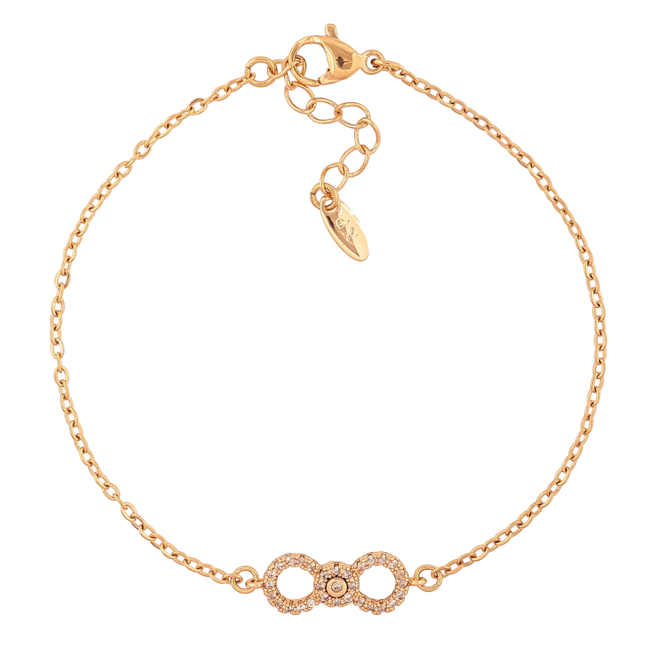 Браслет Xuping колір Позолота 18K "Ланцюжок з вставкою" розмір з дод. ланцюжком 18-20.5см х 1.5-7мм фото №13