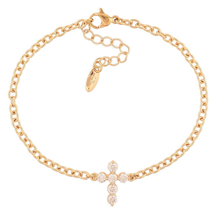 Браслет Xuping колір Позолота 18K "Ланцюжок з кристальним хрестиком" розмір з доп. ланцюжком 17-20см х 3-13мм фото №21 Браслет Xuping колір Позолота 18K "Ланцюжок з кристальним хрестиком" розмір з доп. ланцюжком 17-20см х 3-13мм фото №21