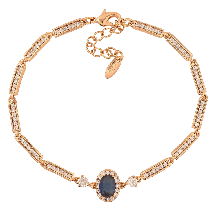 Браслет Xuping колір Позолота 18K "Візерунок з синім кристалом" розмір з дод. ланцюжком 18-21см х 3-10мм фото №15 Браслет Xuping колір Позолота 18K "Візерунок з синім кристалом" розмір з дод. ланцюжком 18-21см х 3-10мм фото №15