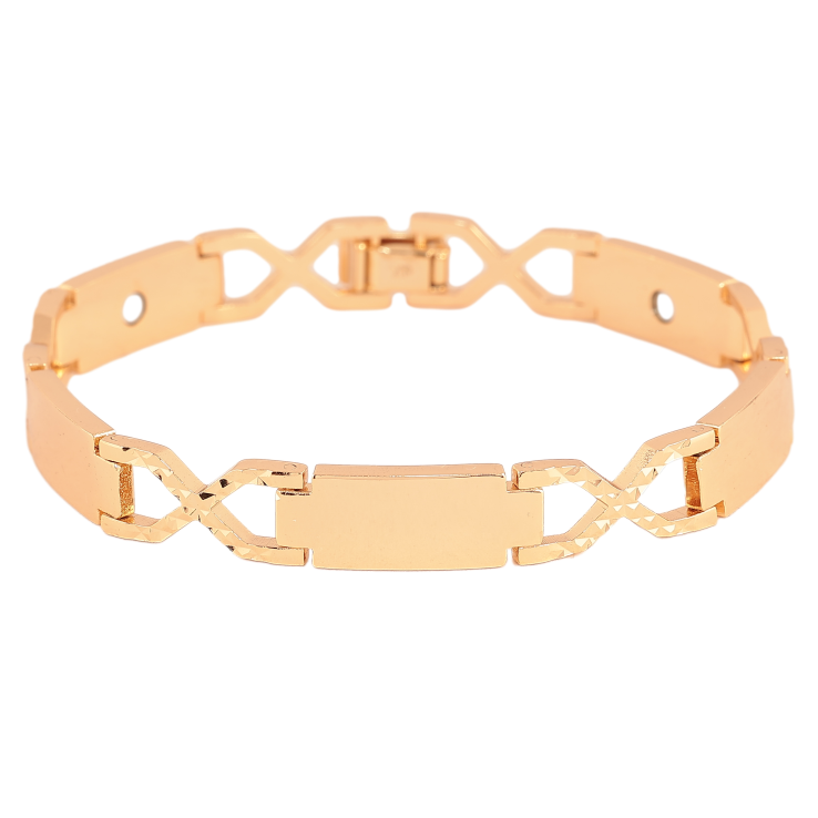 Браслет Xuping цвет Позолота 18К "Декоративный узор" размер 19.5см х 8мм фото №11 Браслет Xuping цвет Позолота 18К "Декоративный узор" размер 19.5см х 8мм фото №11