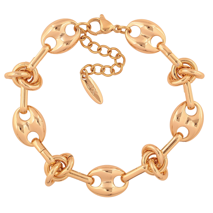 Браслет Xuping цвет Позолота 18K "Цепочка декоративная" размер с доп. цепочкой 17.5-21см х 2-13мм фото №20