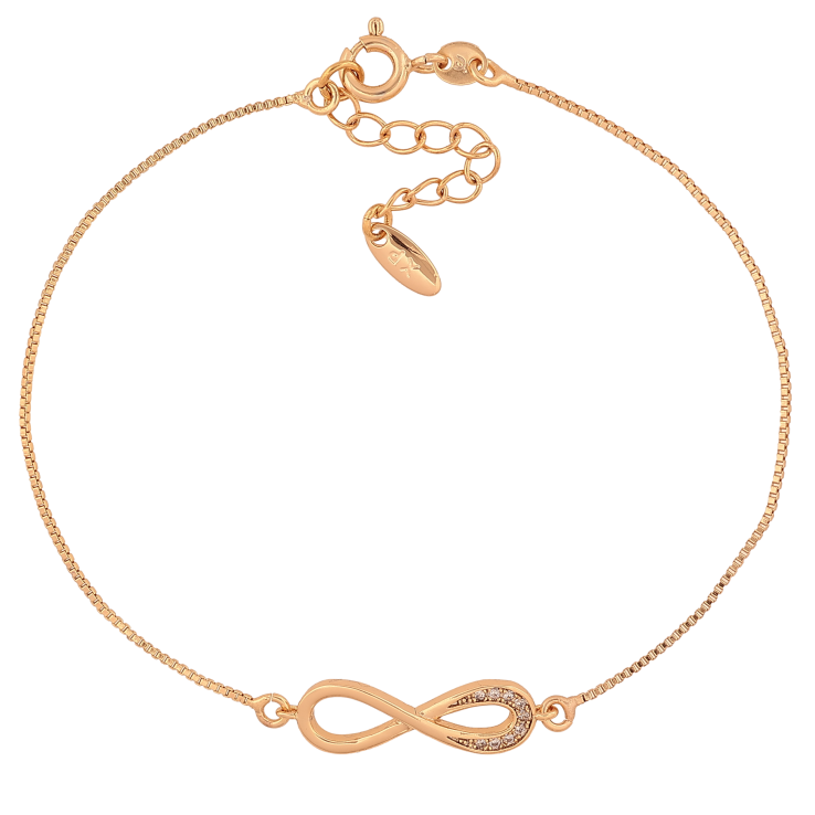 Браслет Xuping цвет Позолота 18K "Цепочка с бесконечностью" размер с доп. цепочкой 19-22см х 1-7мм фото №16