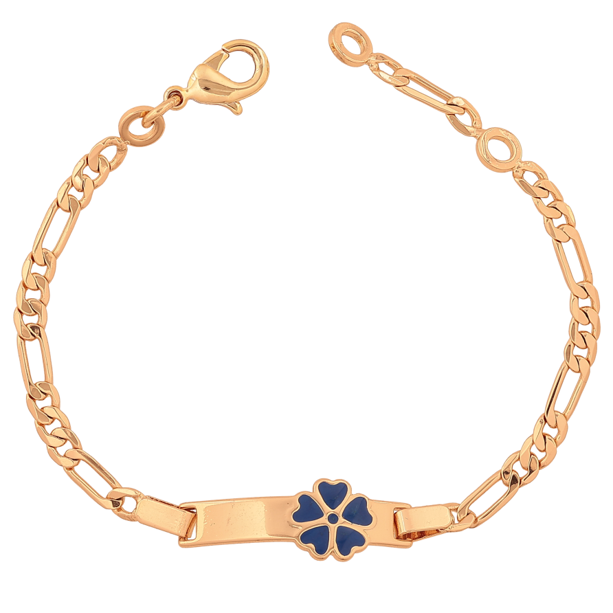 Браслет Xuping цвет Позолота 18K "Цепочка с вставкой цветочек" длина с доп. звеном 15,17см х 4-9мм фото №1 Браслет Xuping цвет Позолота 18K "Цепочка с вставкой цветочек" длина с доп. звеном 15,17см х 4-9мм фото №1