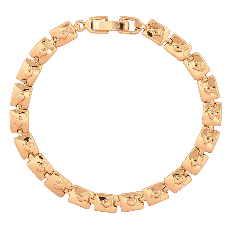 Браслет Xuping цвет Позолота 18K  "Декоративный узор" размер 18см х 6мм фото №7