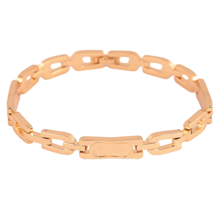 Браслет Xuping цвет Позолота 18K "Декоративный узор" размер 19.5см х 7мм фото №3 Браслет Xuping цвет Позолота 18K "Декоративный узор" размер 19.5см х 7мм фото №3