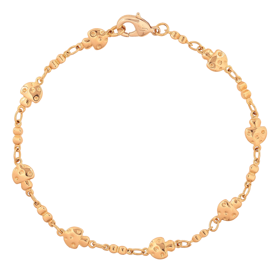 Браслет Xuping цвет Позолота 18K "Мухомор" длина 20.5см х 2-6мм фото №1 Браслет Xuping цвет Позолота 18K "Мухомор" длина 20.5см х 2-6мм фото №1