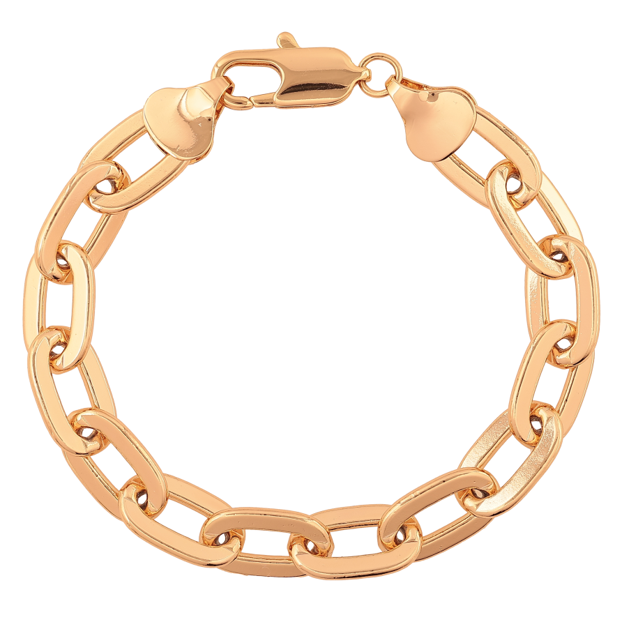 Браслет Xuping цвет Позолота 18K "Цепочка Якорная" размер 21см х 10мм фото №1