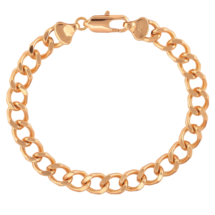 Браслет Xuping цвет Позолота 18K "Цепочка Панцирная" размер 20.5см х 8мм фото №13