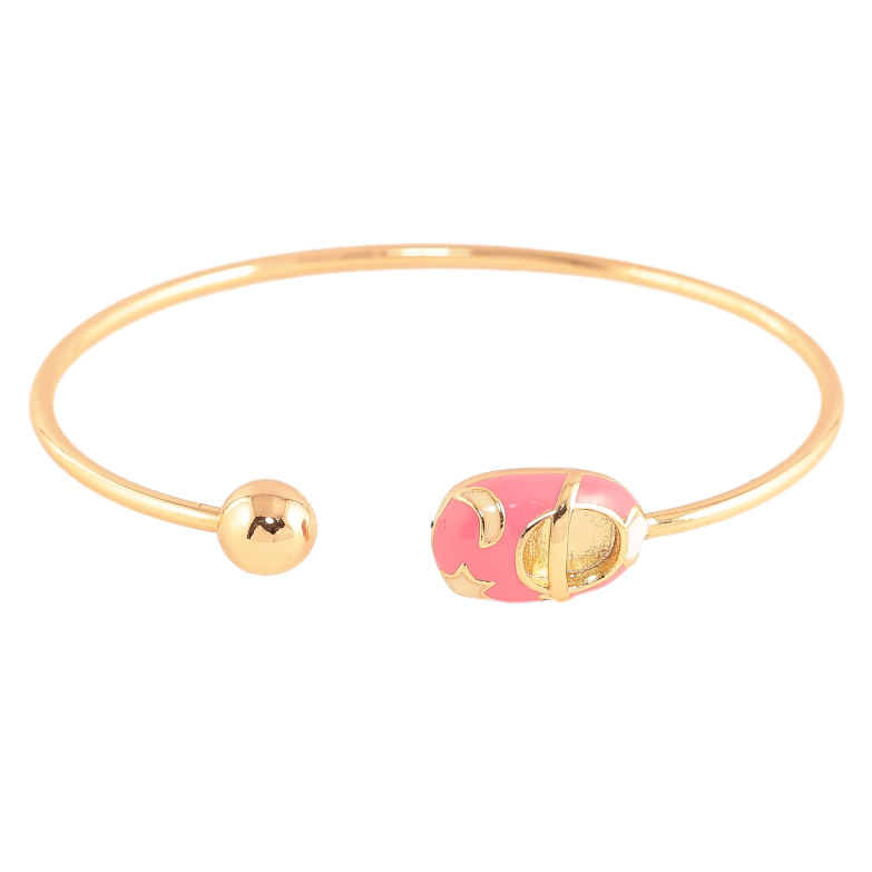 Браслет Xuping колір Позолота 18K "Дитячий тапочок" ø 5см фото №1