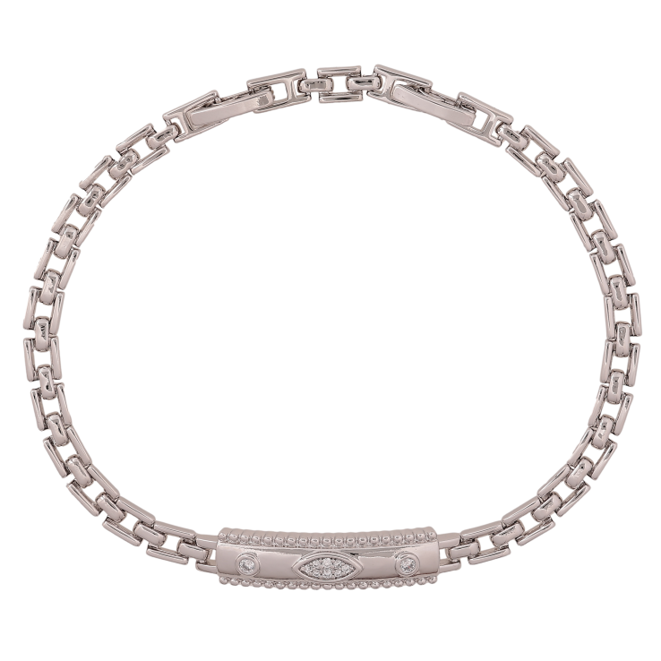 Браслет Xuping колір Родій "Декоративний візерунок з кристалами" довжина з дод. замком 18,20.5см х 4-7мм фото №13 Браслет Xuping колір Родій "Декоративний візерунок з кристалами" довжина з дод. замком 18,20.5см х 4-7мм фото №13