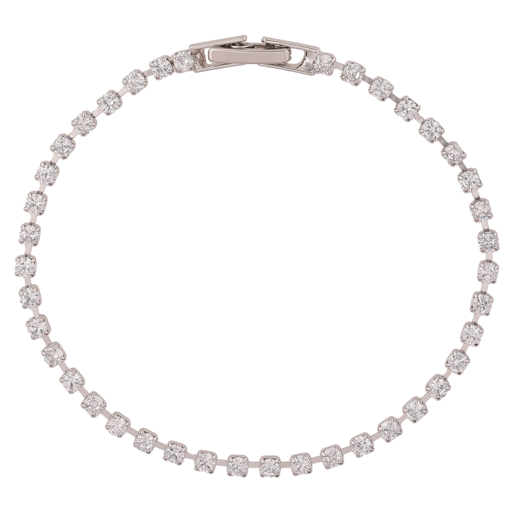 Браслет Xuping цвет Родий "Дорожка кристаллов" длина 18см х 2.5мм фото №7 Браслет Xuping цвет Родий "Дорожка кристаллов" длина 18см х 2.5мм фото №7