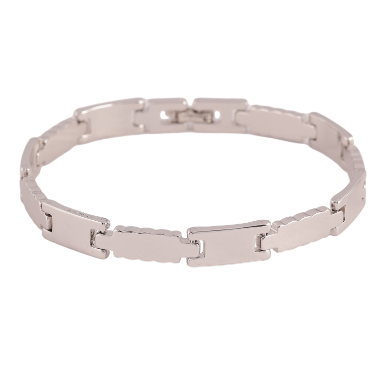 Браслет Xuping цвет Родий "Декоративный узор" длина 20см х 6-8мм фото №1 Браслет Xuping цвет Родий "Декоративный узор" длина 20см х 6-8мм фото №1