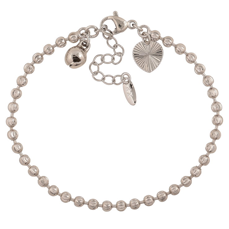 Браслет Xuping цвет Родий "Цепочка Перлина" длина с доп. цепочкой 17-20.5см х 3мм фото №21