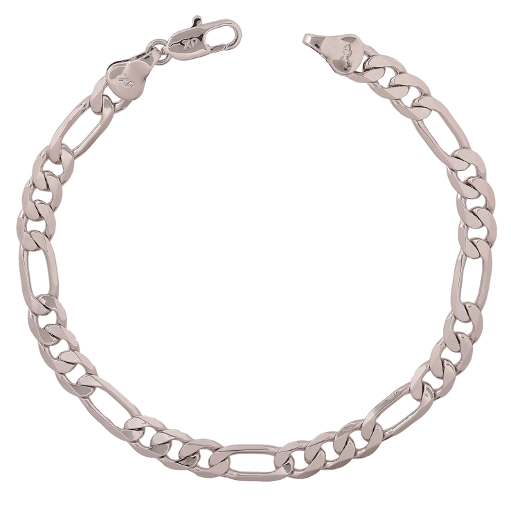 Браслет Xuping колір Родій "Ланцюжок плетіння Фігаро" довжина 19.5см х 5-6мм фото №19 Браслет Xuping колір Родій "Ланцюжок плетіння Фігаро" довжина 19.5см х 5-6мм фото №19