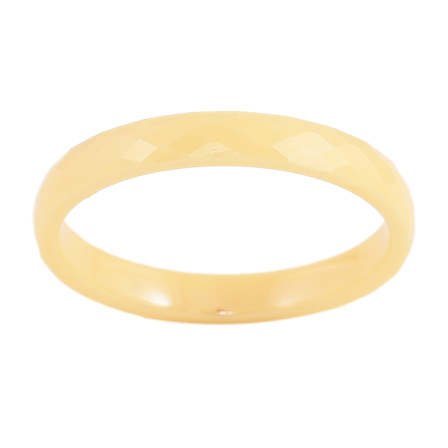 Каблучка Xuping Кераміка "Жовта кераміка" шир. 3мм фото №1 Каблучка Xuping Кераміка "Жовта кераміка" шир. 3мм фото №1