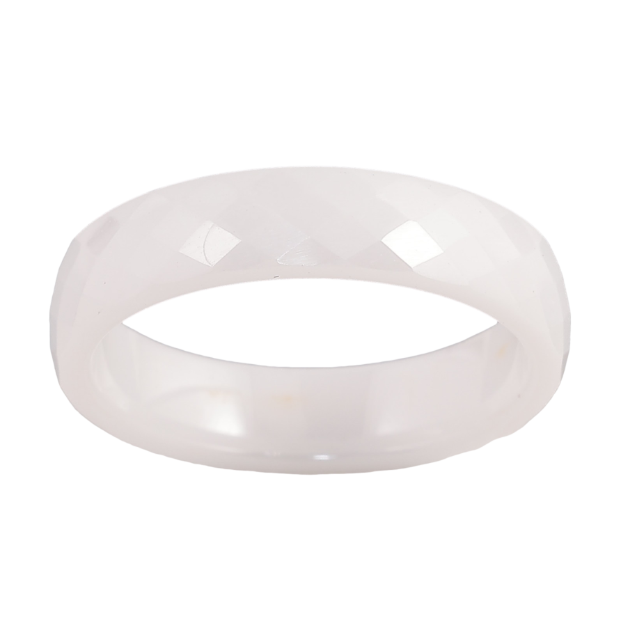 Кольцо Xuping Керамика "Белая керамика" шир. 5мм фото №1 Кольцо Xuping Керамика "Белая керамика" шир. 5мм фото №1