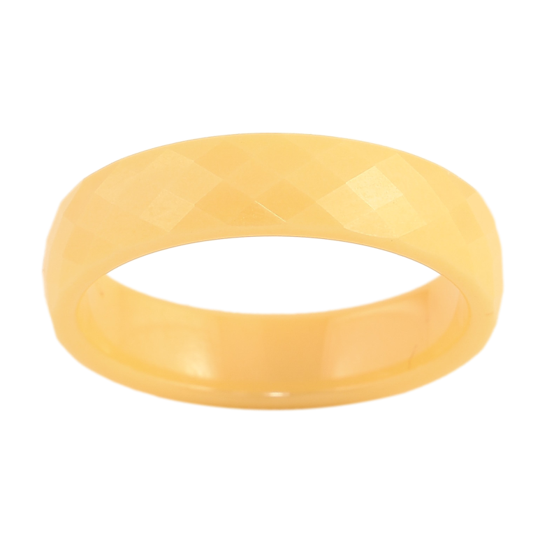 Каблучка Xuping Кераміка "Жовта кераміка" шир. 5мм фото №1 Каблучка Xuping Кераміка "Жовта кераміка" шир. 5мм фото №1