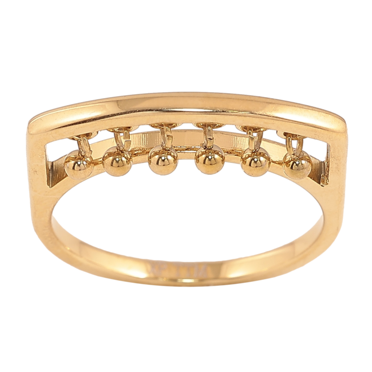 Каблучка Xuping TTM Stainless Steel колір 14К "Підвіски кульки" фото №24