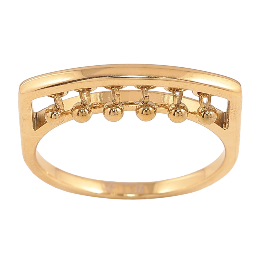 Кольцо Xuping TTM Stainless Steel цвет 14К "Подвески шарики" фото №1 Кольцо Xuping TTM Stainless Steel цвет 14К "Подвески шарики" фото №1