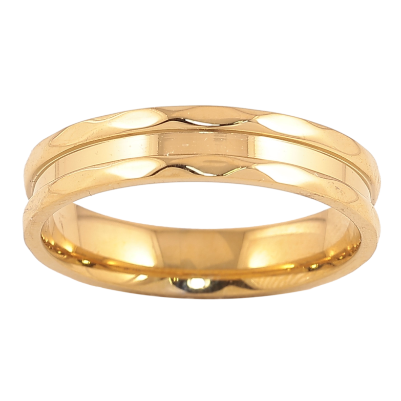 Кольцо Xuping TTM Stainless Steel цвет 14К "Декоративный узор" шир. 4мм фото №1 Кольцо Xuping TTM Stainless Steel цвет 14К "Декоративный узор" шир. 4мм фото №1