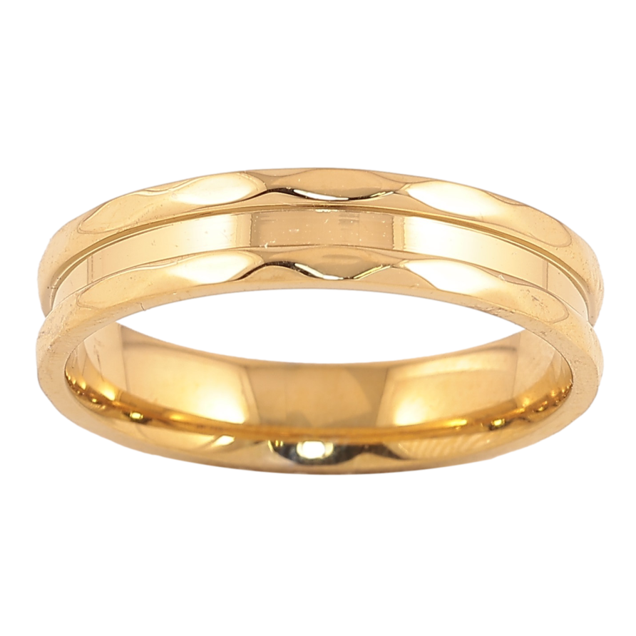 Кольцо Xuping TTM Stainless Steel цвет 14К "Декоративный узор" шир. 4мм фото №1 Кольцо Xuping TTM Stainless Steel цвет 14К "Декоративный узор" шир. 4мм фото №1