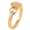 Каблучка Xuping TTM Stainless Steel колір 14К "Сердечка" фото №2