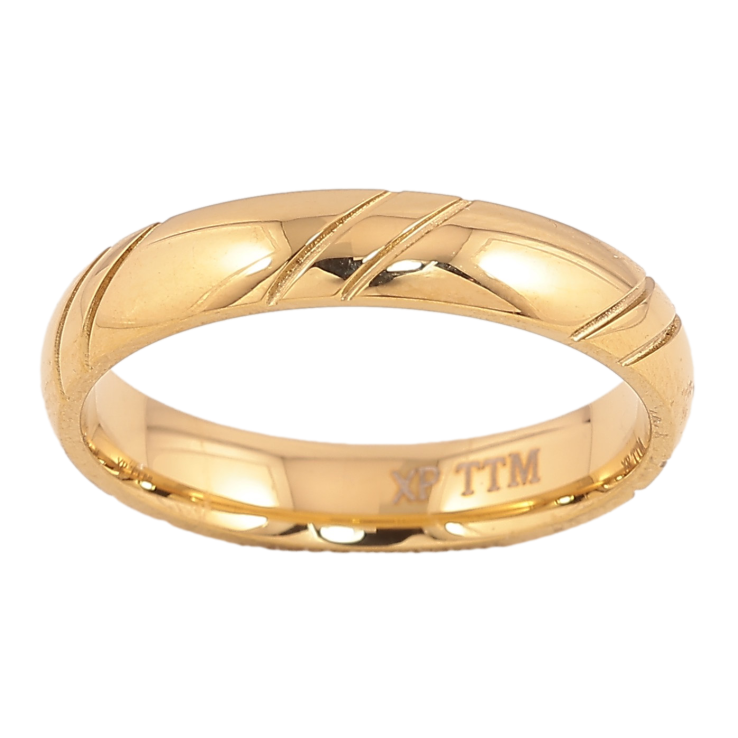 Каблучка Xuping TTM Stainless Steel колір 14К "Декоративний візерунок" шир. 4мм фото №15 Каблучка Xuping TTM Stainless Steel колір 14К "Декоративний візерунок" шир. 4мм фото №15