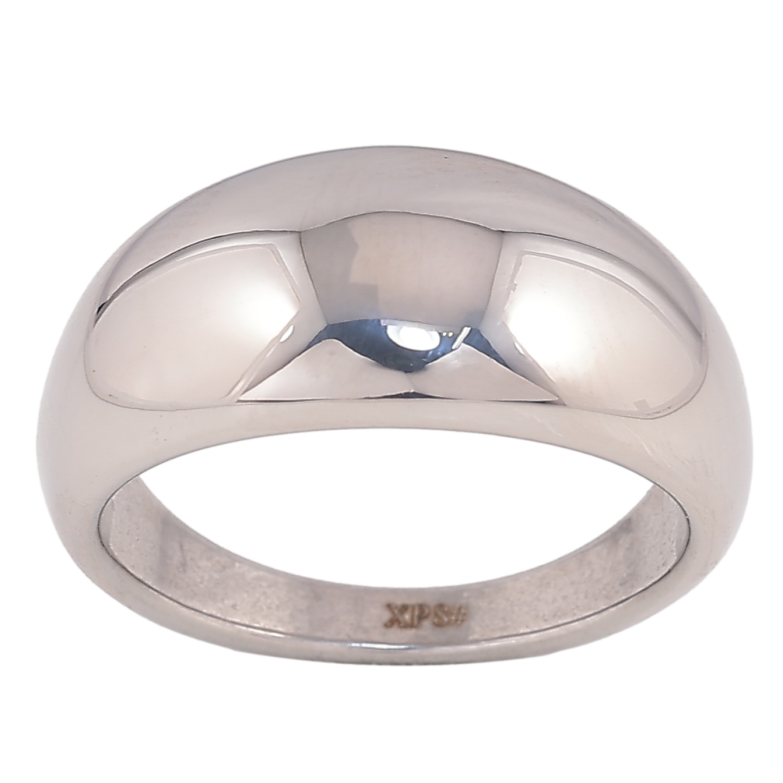 Кольцо Xuping TTM Stainless Steel цвет Родий "Декоративный узор" фото №1