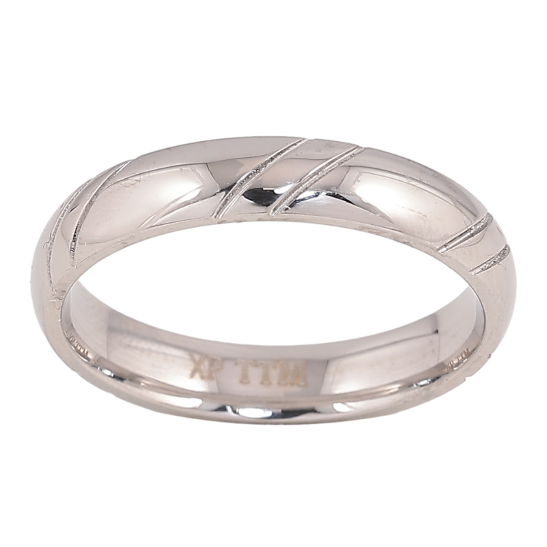 Каблучка Xuping TTM Stainless Steel колір Родій "Декоративний візерунок" шир. 4мм фото №1 Каблучка Xuping TTM Stainless Steel колір Родій "Декоративний візерунок" шир. 4мм фото №1