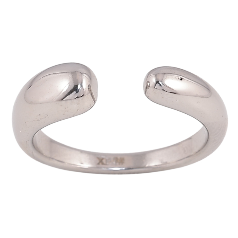 Кольцо Xuping TTM Stainless Steel цвет Родий "Декоративный узор" фото №1