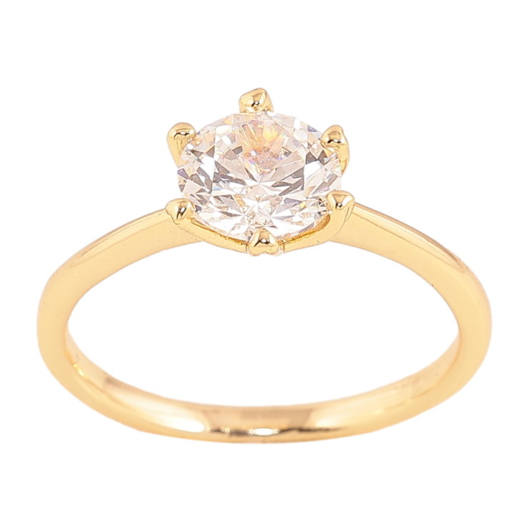 Кольцо Xuping цвет Позолота 14K "Кристалл" ø 7мм фото №5 Кольцо Xuping цвет Позолота 14K "Кристалл" ø 7мм фото №5