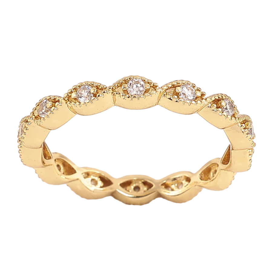 Кольцо Xuping цвет Позолота 14K "Дорожка кристаллов" фото №1 Кольцо Xuping цвет Позолота 14K "Дорожка кристаллов" фото №1