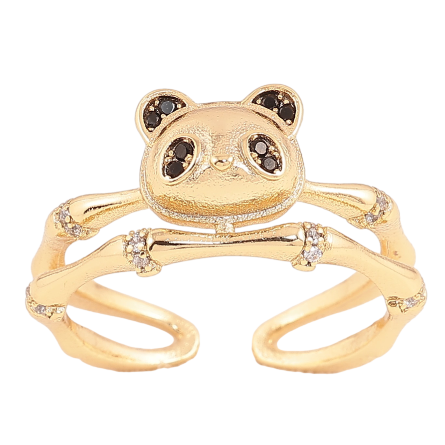Каблучка Xuping колір Позолота 14K "Панда" фото №1