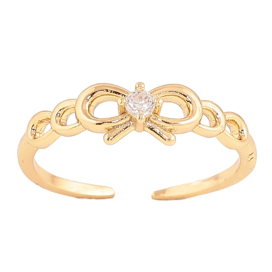 Кольцо Xuping цвет Позолота 14K "Бант" фото №1 Кольцо Xuping цвет Позолота 14K "Бант" фото №1