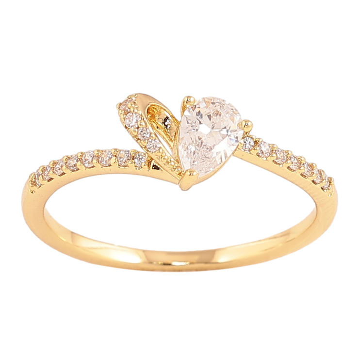 Кольцо Xuping цвет Позолота 14K "Узор с кристаллами" фото №9 Кольцо Xuping цвет Позолота 14K "Узор с кристаллами" фото №9