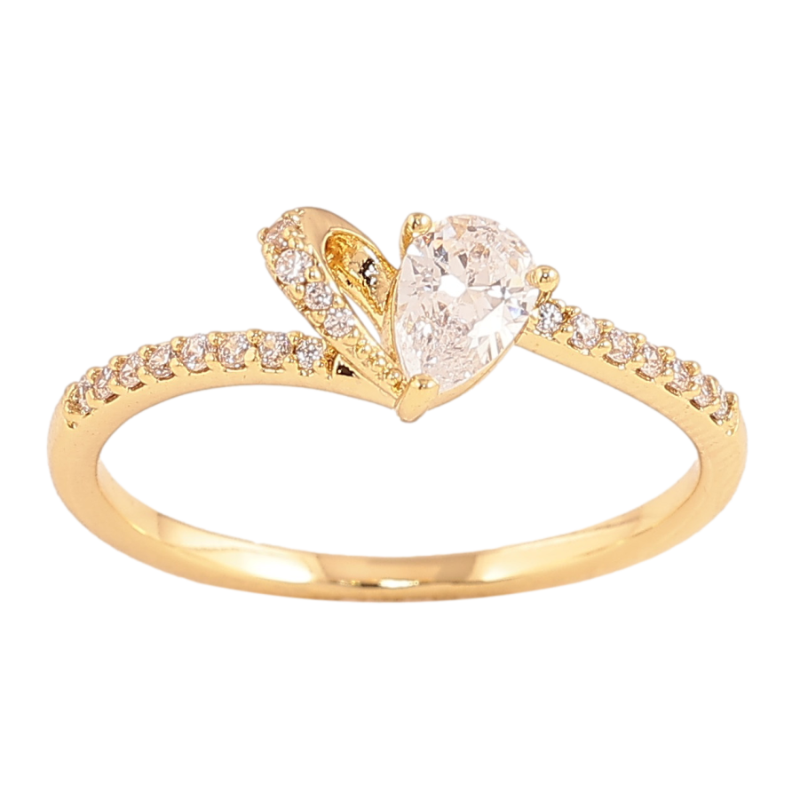 Кольцо Xuping цвет Позолота 14K "Узор с кристаллами" фото №1 Кольцо Xuping цвет Позолота 14K "Узор с кристаллами" фото №1