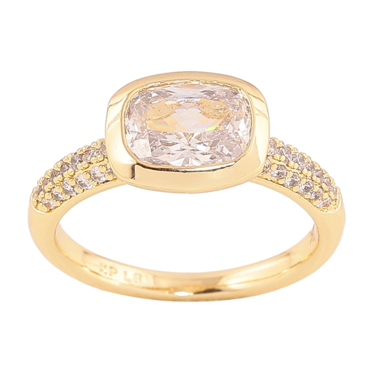 Кольцо Xuping цвет Позолота 14K "Кристальный блеск" фото №15 Кольцо Xuping цвет Позолота 14K "Кристальный блеск" фото №15