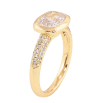 Кольцо Xuping цвет Позолота 14K "Кристальный блеск" фото №2