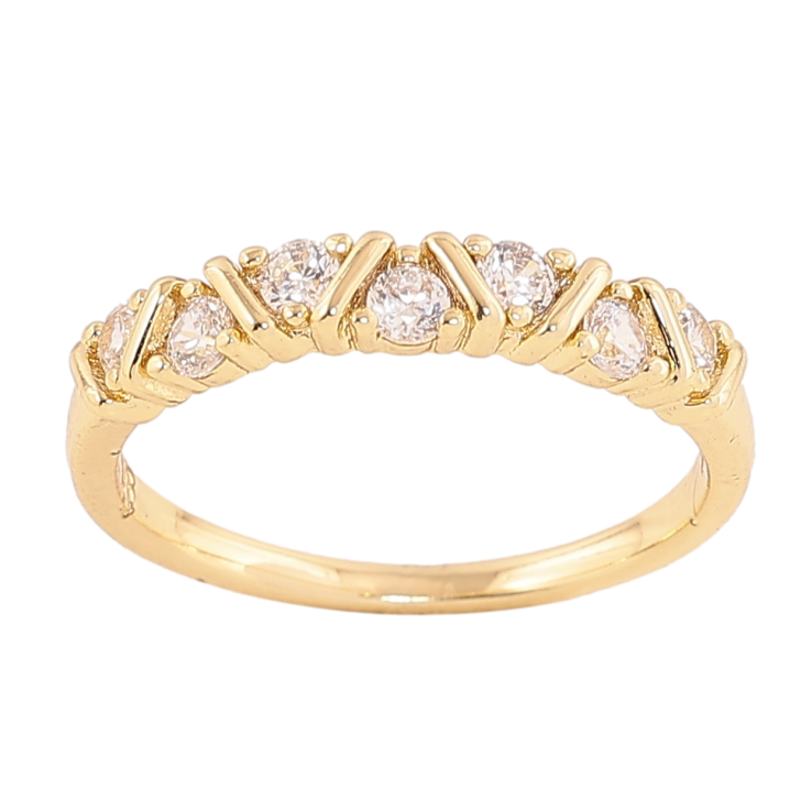 Кольцо Xuping цвет Позолота 14K "Узор с кристаллами" фото №14 Кольцо Xuping цвет Позолота 14K "Узор с кристаллами" фото №14