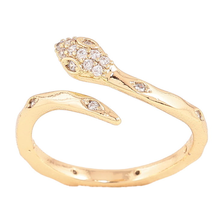 Каблучка Xuping колір Позолота 14K "Змія" фото №19 Каблучка Xuping колір Позолота 14K "Змія" фото №19